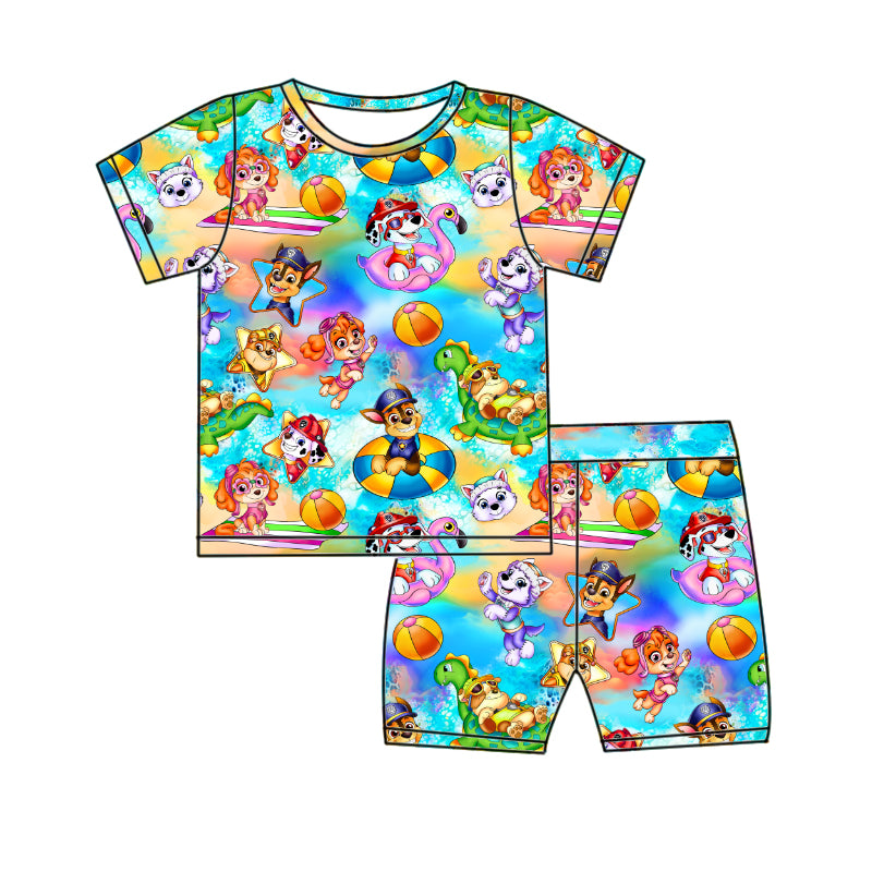 Beach Pups 2pc Short Set