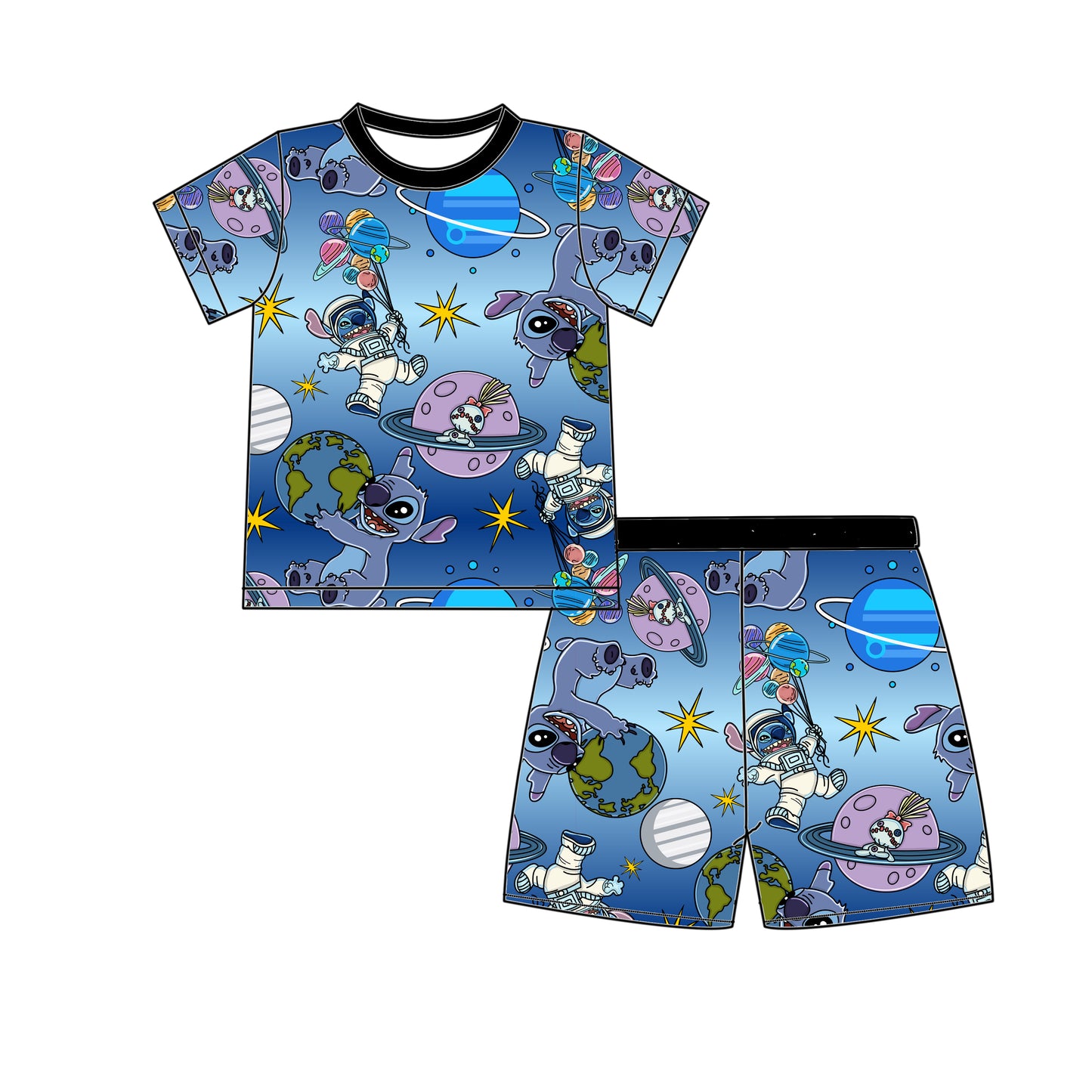 Galactic Adventure 2pc Short Set