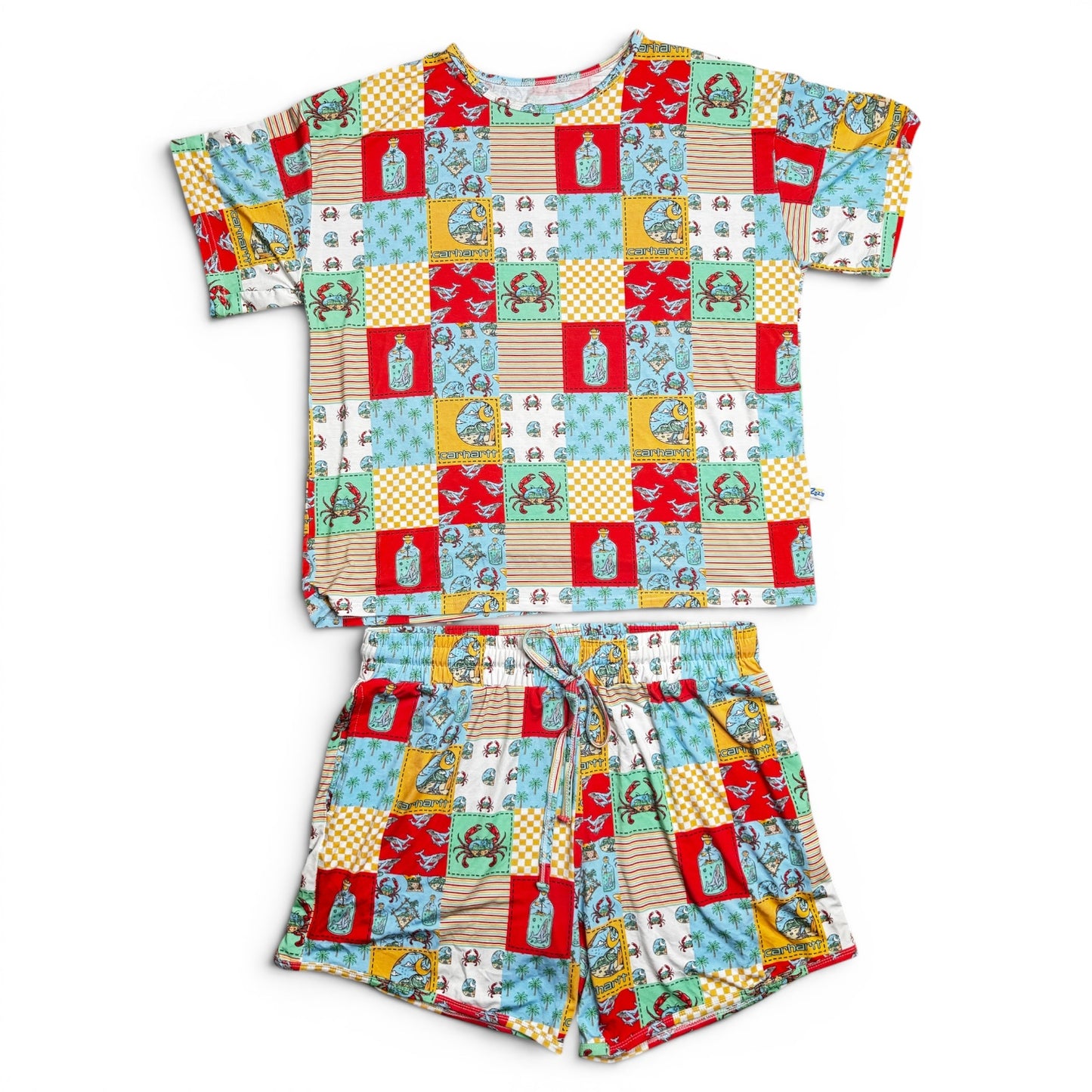 Coastal Patchwork Mom Set