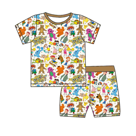Cartoon Chaos 2pc Short Set