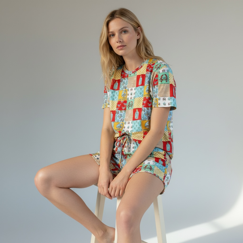 Coastal Patchwork Mom Set